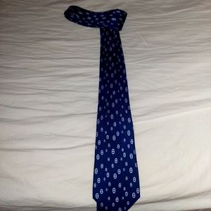 Hermès 5138 HA  Navy Chaine D’Ancre Silk Tie